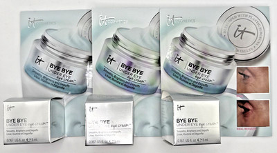 3x IT Cosmetics Bye Bye Under Eye Eye Cream .167 oz. Travel Size