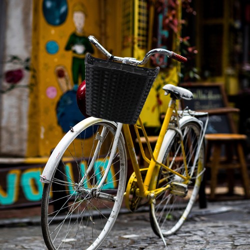 Cesta de bicicleta de coche eléctrico Miss Child manillar delantero tejido ratán - Imagen 12 de 12