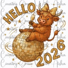 Sublimation Print New Year 2026 Western Ready Press Paper Ink Heat Transfer