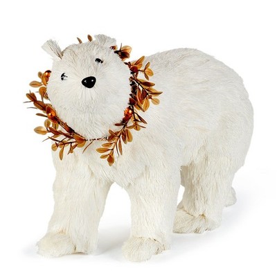 16''x11'' Standing Polar Bear Christmas Decoration Figurine Holiday Decor