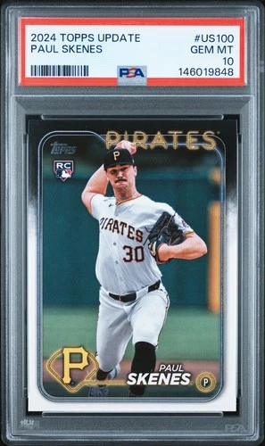 2024 Topps Update #US100 Paul Skenes PSA 10