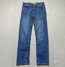 Levis 502 Jeans Boys 14 Regular 27 X 27 Regular Taper Stretch Medium Wash Denim