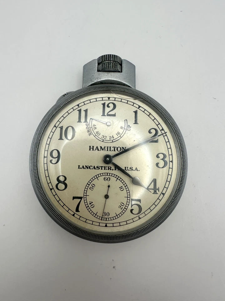 Reloj Hamilton Modelo 22 1942 De Colección Navy Oficina de Naves Cronómetro 21 Joyas RARO Foto 2 de 4