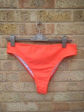 BOOHOO HIGH LEG PINKY/RED BIKINI BOTTOMS SIZE 16 NWOT