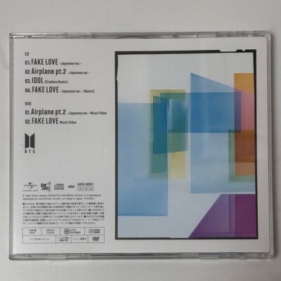 K-POP・アジア BTS FAKE LOVE / Airplane pt.2 CD DVD BTS FAKE LOVE Airplane pt.2 First Limited Edition Type A CD DVD