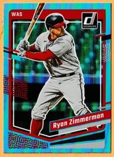 2023 Panini Donruss Baseball Carolina Blue Ryan Zimmerman #181 Nationals