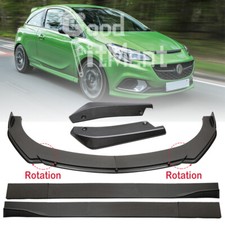 Front Bumper Lip Splitter+Side Skirts+Rear Spats For Vauxhall Opel Corsa D E VXR