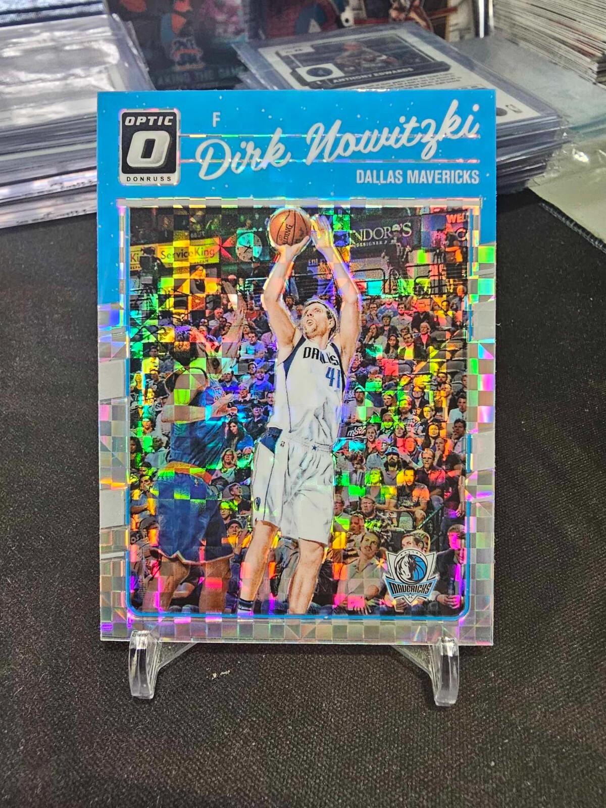 2016-17 Panini Donruss Optic Dirk Nowitzki #77 Checkerboard SSP!