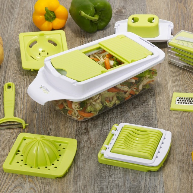 Kitchen Magik 10 in 1 Mandoline Food Preparation Set for sale online eBay