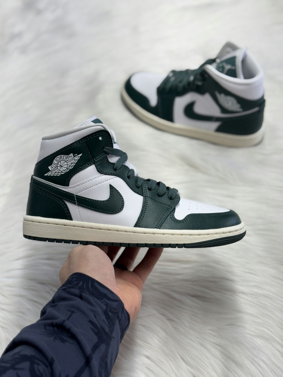 Nike Jordan 1 Mid Oxidised Green Womens Basketball BQ6472