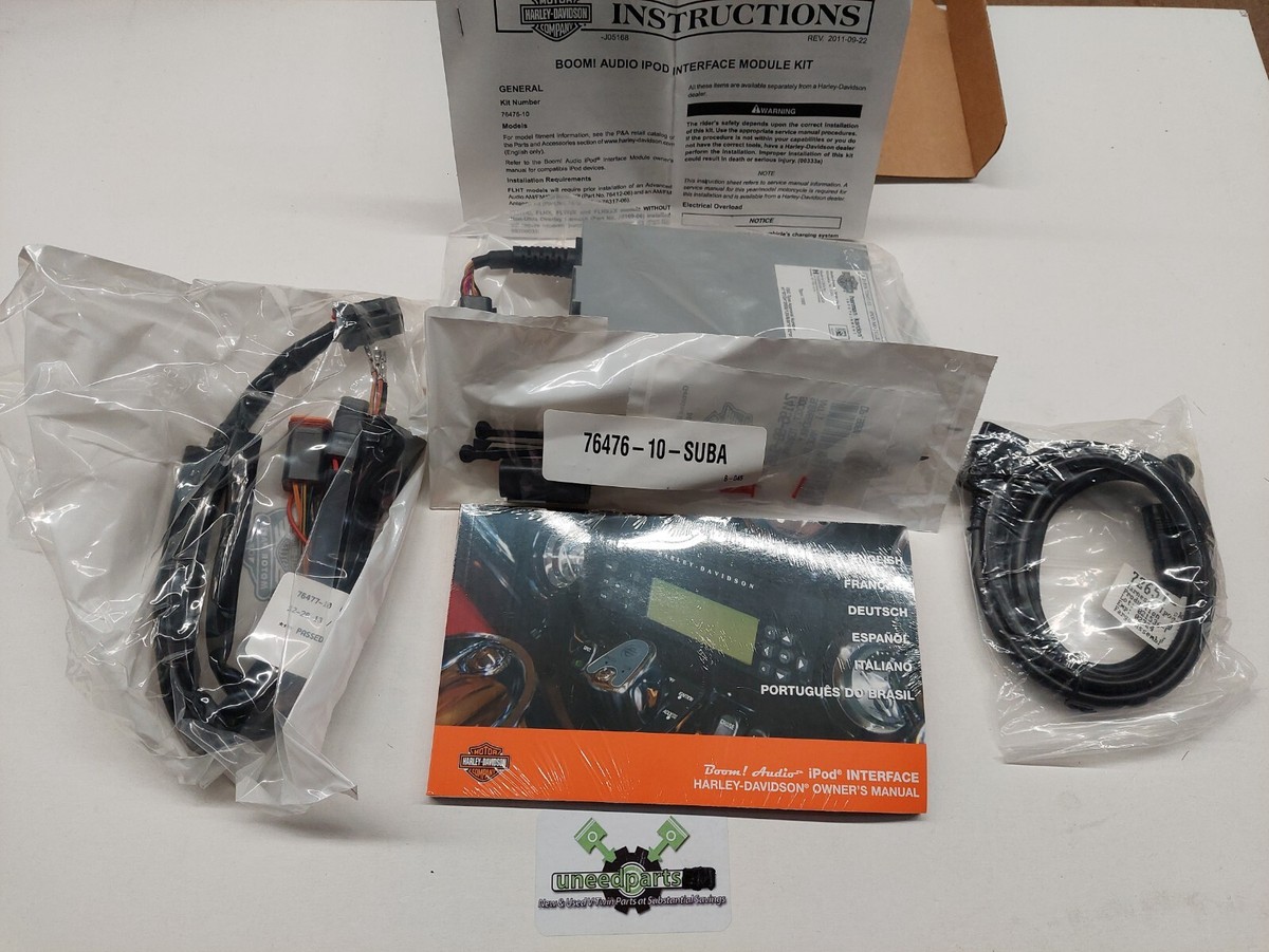 GENUINE HARLEY DAVIDSON Boom! Audio iPod Interface 76476-10 | eBay