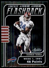 2020 Panini Absolute Fantasy Flashback Thurman Thomas Buffalo Bills #FF-TT
