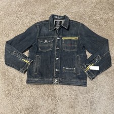 Quicksilver Monte Carlo Polo & Jockey Club Denim Jacket Long Sleeve Size Medium