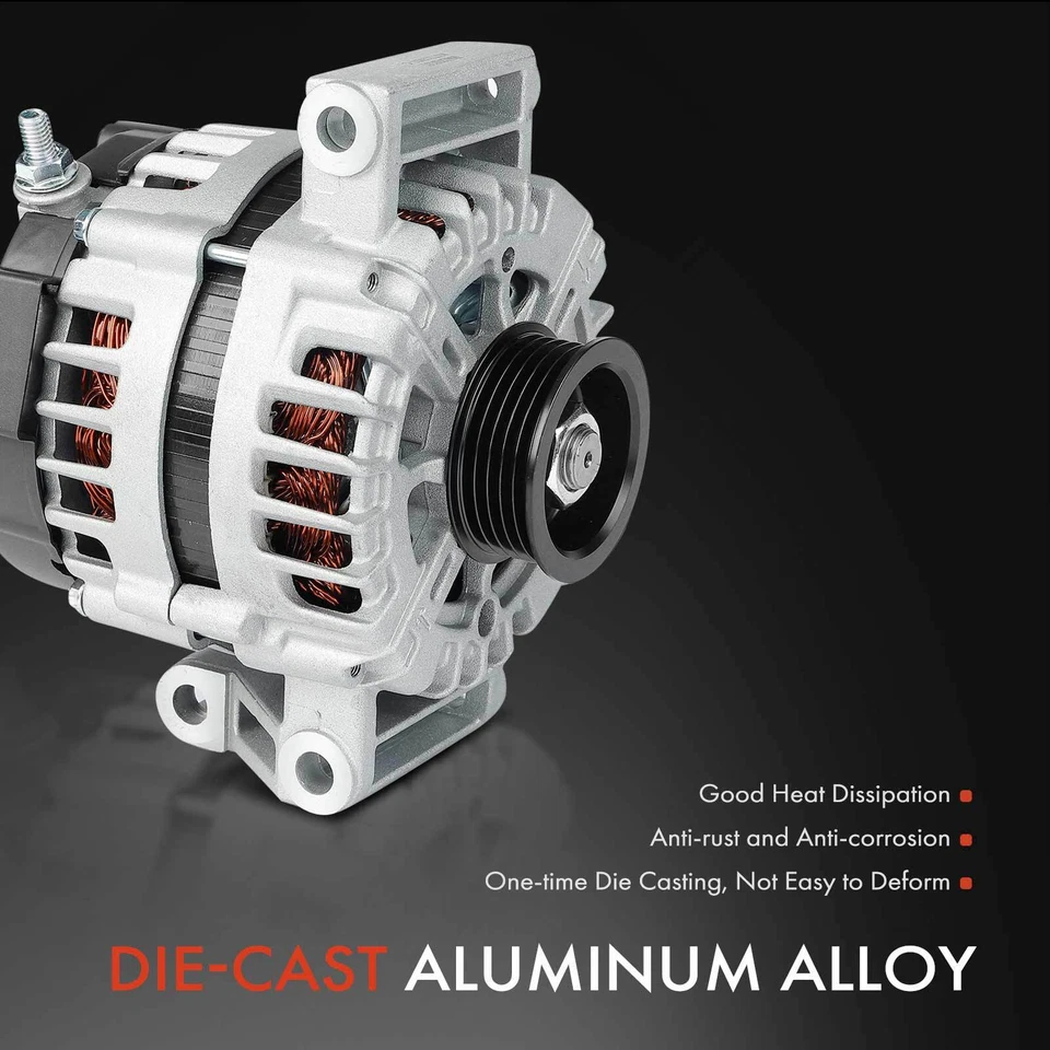 雪佛兰 HHR 2008 2009 2010 L4 2.0L 130A 12V CW 5槽滑轮发电机 — 第 4/4 张图片