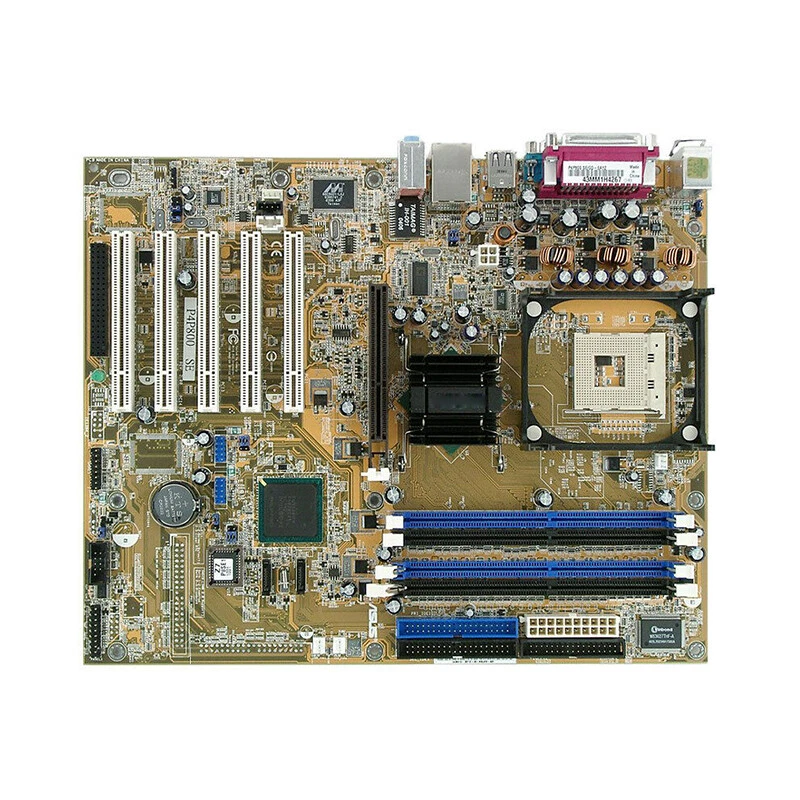 1PC ATX Motherboard for ASUS P4P800 SE P4P800-X P4PE-X P4GE LGA478 Standard 8GB - Image 2 of 4