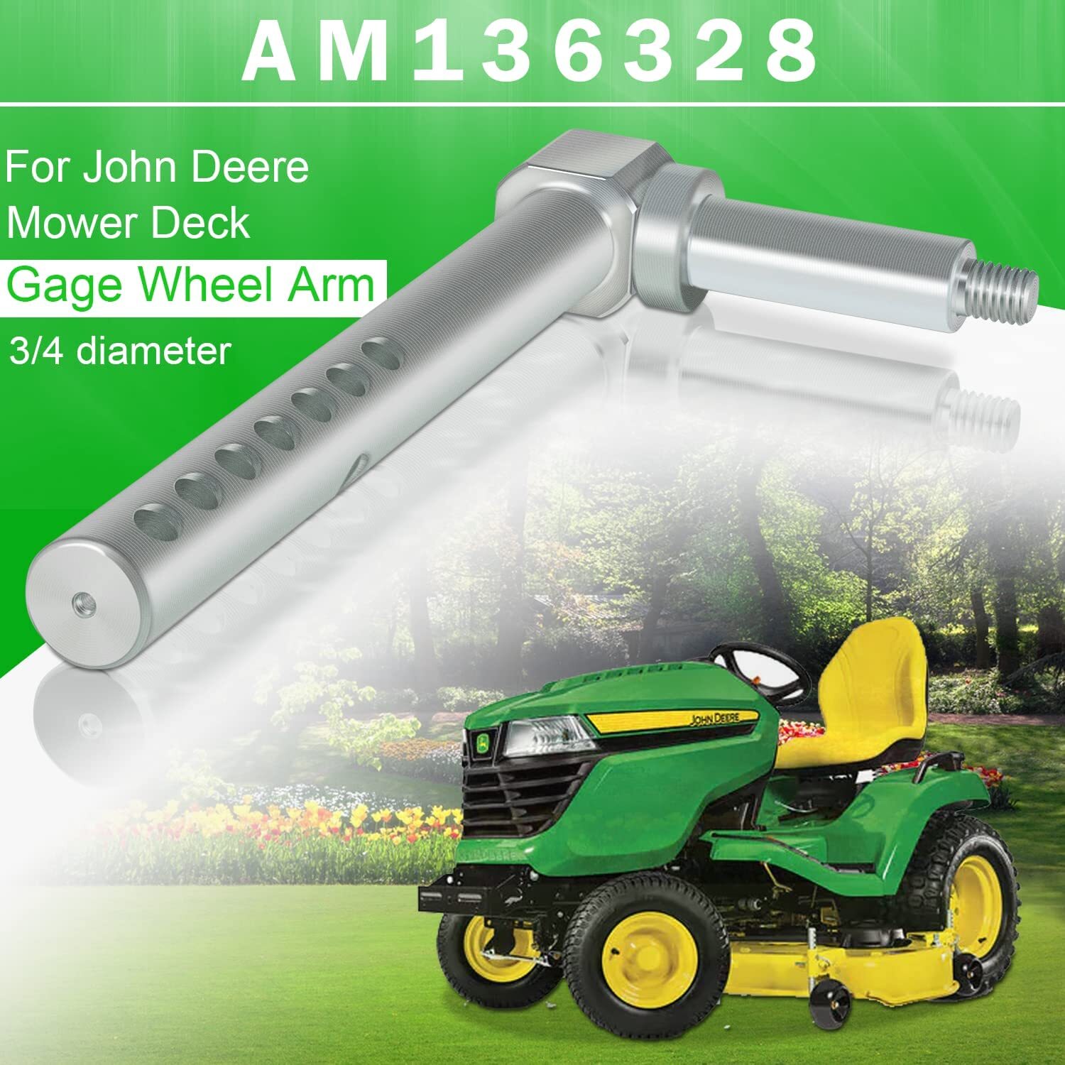 AM136328 Lawn Mower Deck Gauge Wheel Arm For John Deere X300 X320 X324