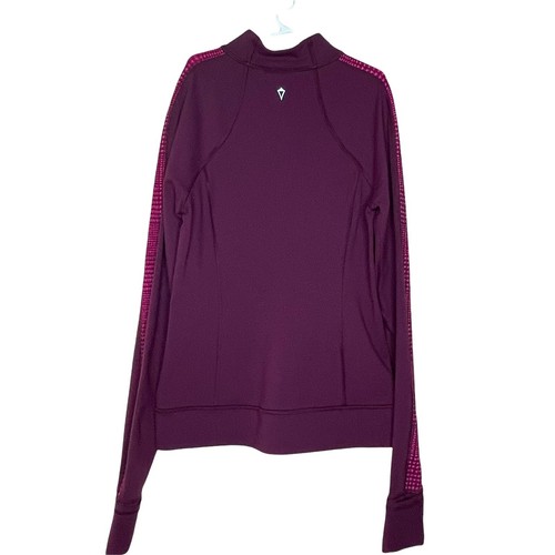 Ivivva by Lululemon Girls Define Jacket Burgundy Thumbholes Pockets Stretch 14 - Picture 7 of 11