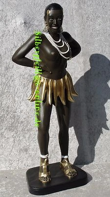 Tänzerin Figur Groß Jazz Skulptur Jazzfigur Afrika Musik Werbefigur Dekofigur - Bild 1 von 4