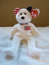 RARE Vintage Ty AMERICA Red Cross 9/11/2001 Bear 2002 Beanie Baby ERRORS