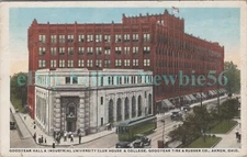 Akron Ohio OH - GOODYEAR TIRE & RUBBER CO FACTORY - Postcard Trolley