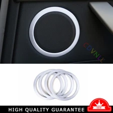 Inner Door Speaker Ring Cover Trim For BMW 3 4 Series GT 13-2017 Silver Aluminum