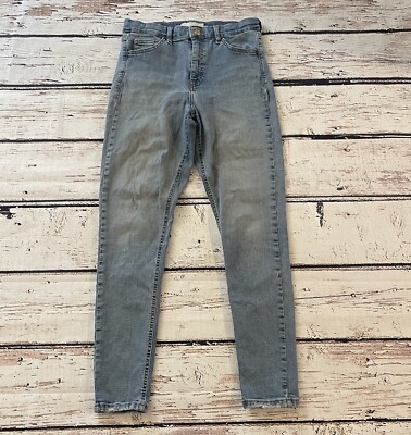 Topshop Jamie Blue Jeans W30 Size 12 Made In Turkey