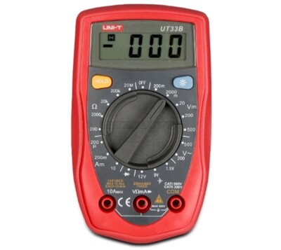 Digital Multimeter UT33B Uni-T Lcd Palm Size Dc/Ac Ohm Current Resistance Tes xk