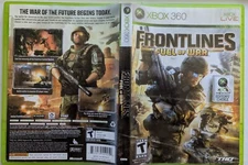 Frontlines: Fuel of War Microsoft Xbox 360 2008 Case, Cover Art, Game, No Manual