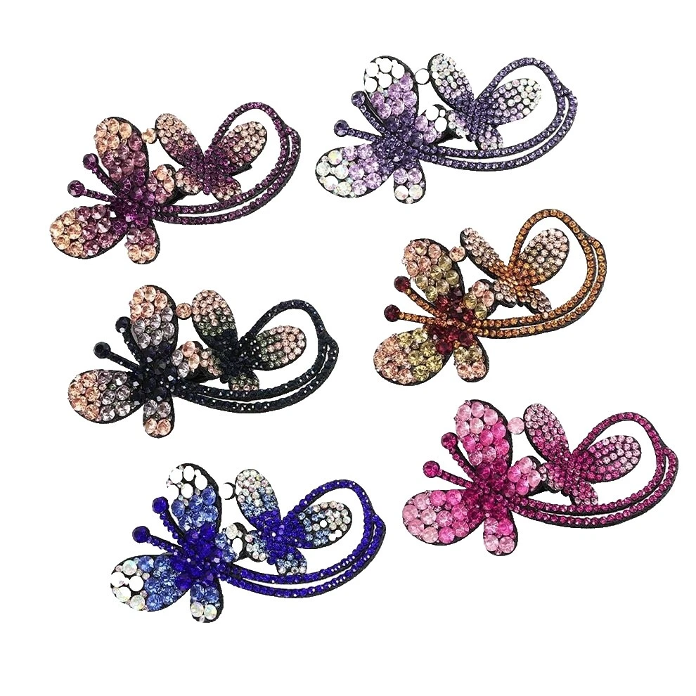 Barrettes de acrílico para cabelo nupcial