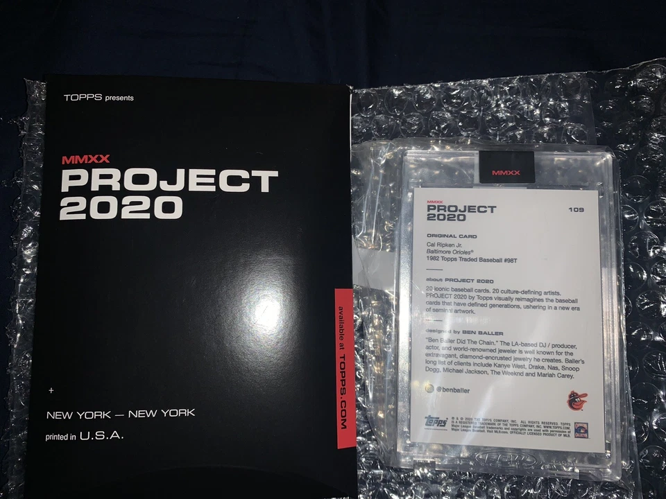 CAL RIPKEN By Ben Baller TOPPS PROJECT 2020 #109 1982 Rookie - IN HAND - Image 2 of 2