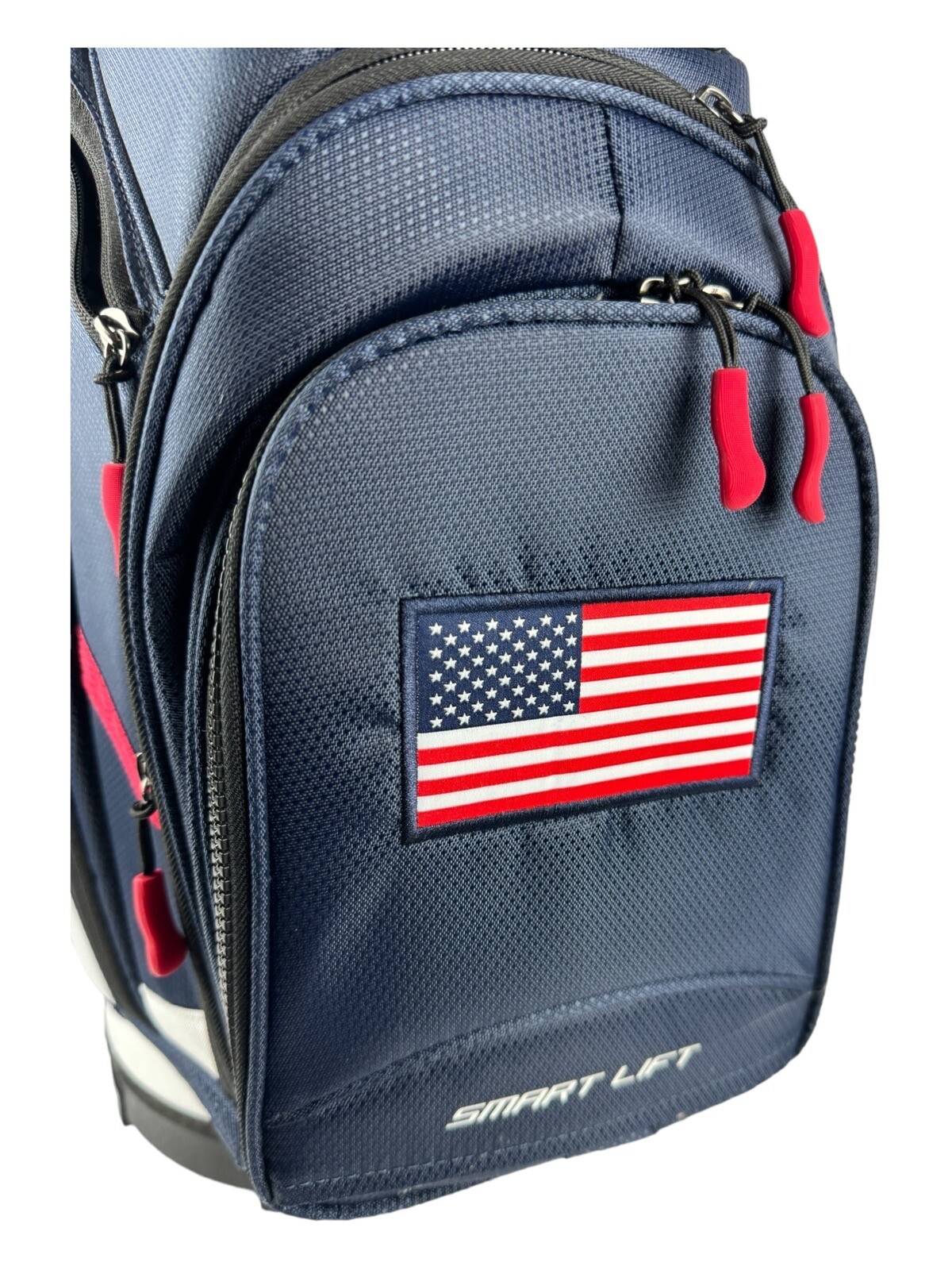 Maxfli 2022 Eco Tour Cart Bag Red White Blue USA American Flag