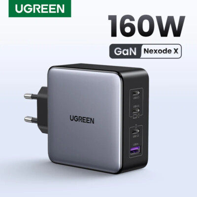 UGREEN 160W Nexode X GaN Charger USB C 4 Ports PD 3.1 Fast Charge For Lap iPhone