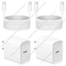 Fast Charger 20W PD Cable Adapter USB Type-C for iPhone 15 16 Pro Max Samsung LG