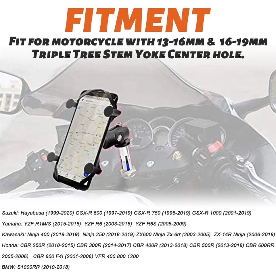 Mobile Phone Holder GPS Navigation Bracket For HONDA CBR1000RR 2008-2017 - Image 2 of 4