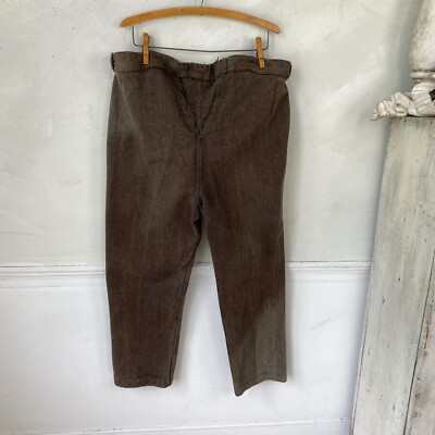 Brown Work Pants 1920s Pants French Workwear Work Wear Pants
