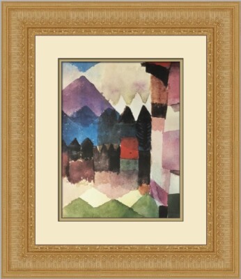 Paul Klee Fohn in Marc's Garden Custom Framed Print