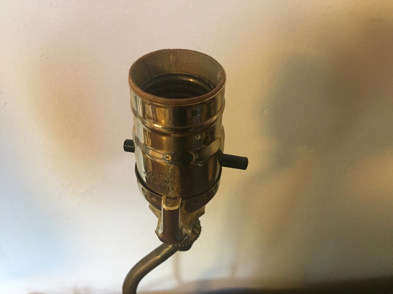 Vintage Table Lamp Parts Wood Base for Chinese Kangix Vase or Porcelain