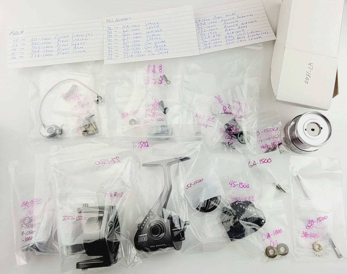 Penn Powergraph 1500 Parts Bundle (2 parts short of a complete