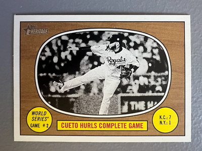 2016 Topps Heritage - Cueto Hurls Complete Game ( Royals ) World Series #152
