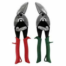 MIDWEST Aviation Snip Set -Left and Right Cut Offset Tin Cutting Shears MWT6510C