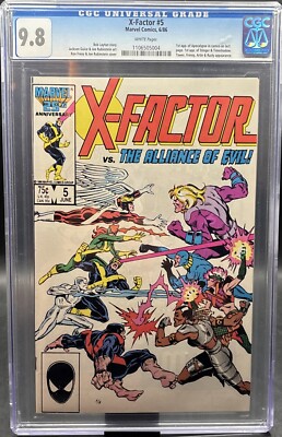 X-Factor 5 (Marvel, 1986)  CGC 9.8 WP  **Apocalypse Cameo**