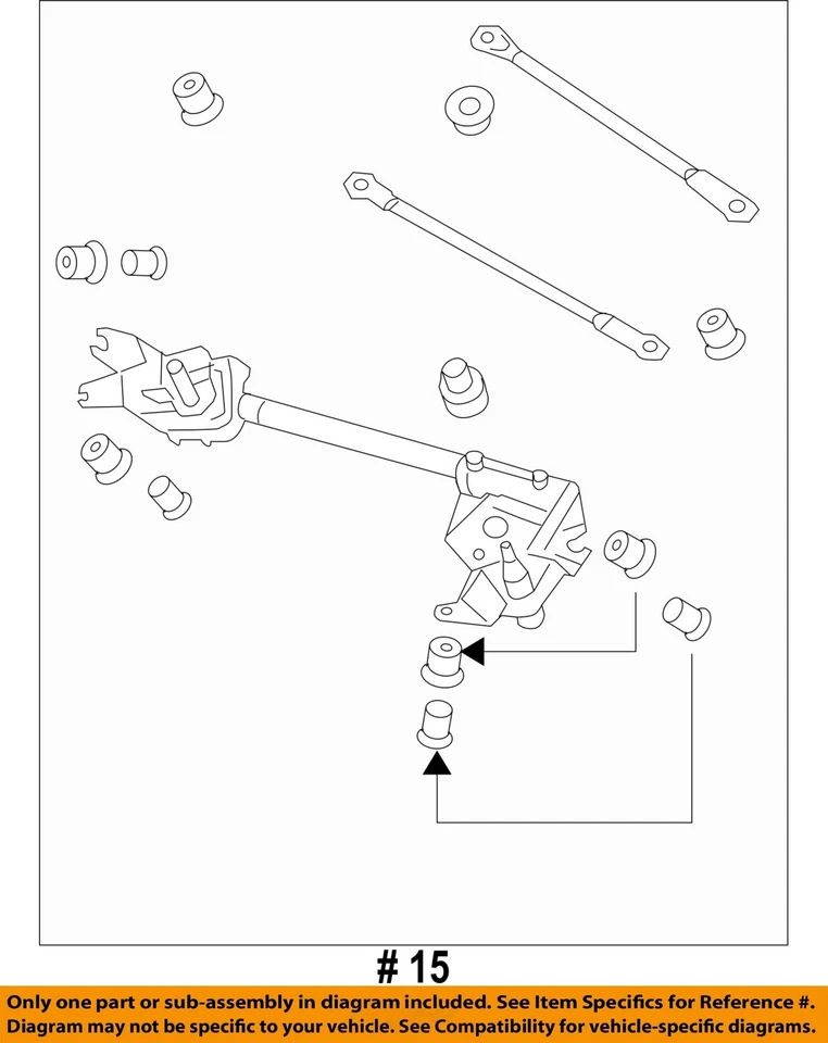 Acoplamiento de limpiaparabrisas usado se adapta a: Acura Rl 2010 grado C Foto 4 de 4