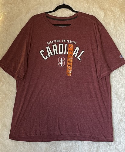 Stanford University Cardinal T-Shirt Mens Size 2XL Color Maroon Red NWT