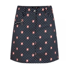 JRB 2025 Moisture Wicking Skort Golf Skirt/Shorts Combi Black Daisy Print 10-18