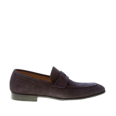 GREEN GEORGE herren schuhe blau suede handcrafted in Italy klassischer loafer