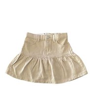 H&M Girls Flounced Twill Beige Skinny Fit Skirt Size 2T