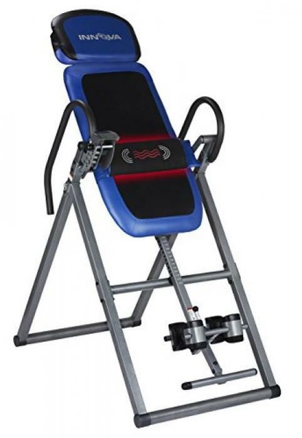 Foldable Inversion Table With Heat And Massage Back Pain Relief Tables Folding
