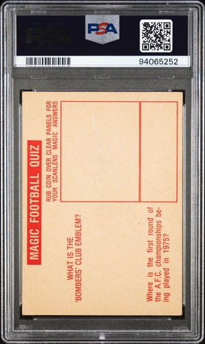 1975 Scanlens VFL #35 Leigh Matthews Graded PSA 4 Hawthorn RARE - Picture 2 of 3