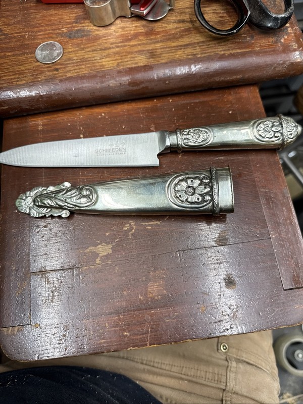 Schmieden Masonic Knife 5.5 Inch Blade Sheath Made Alpaca