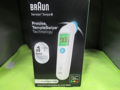 Braun TempleSwipe Forehead Thermometer, FSA & HSA Eligible, White, BST200US